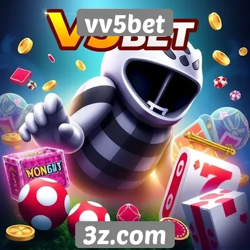 A variedade de jogos disponíveis no vv5bet